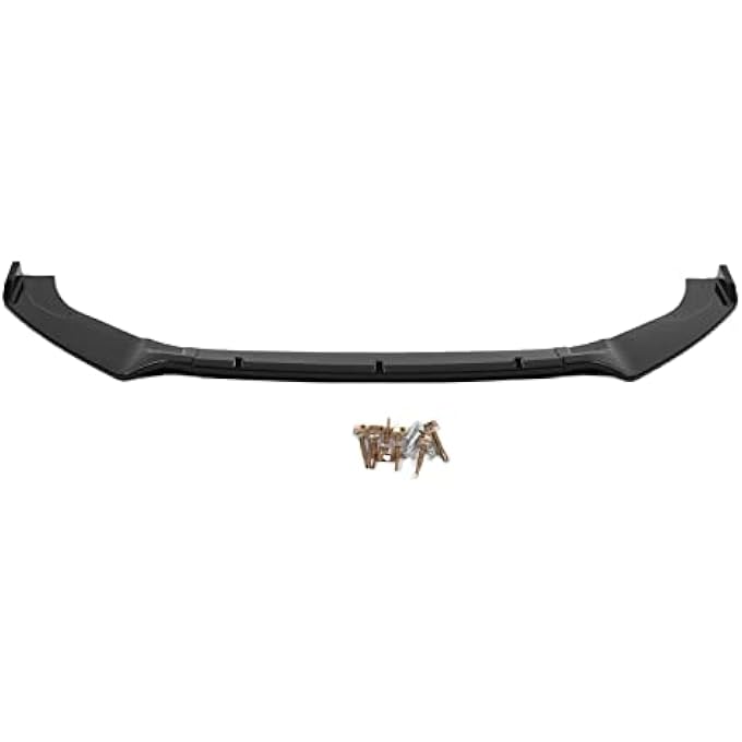 POENVFPO Front Bumper Lip, Automotive Grade ABS Material, Lowers Car for MK7 MK7.5 GTD R 2013-2020, Improves Grip Stability and Aggressive Look (Glossy Black) - Image 5