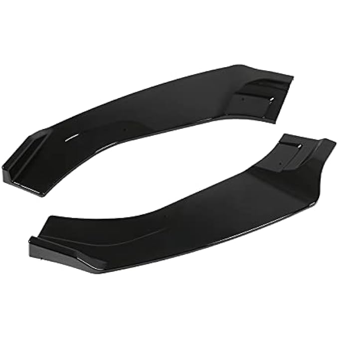 POENVFPO Front Bumper Lip, Automotive Grade ABS Material, Lowers Car for MK7 MK7.5 GTD R 2013-2020, Improves Grip Stability and Aggressive Look (Glossy Black) - Image 4