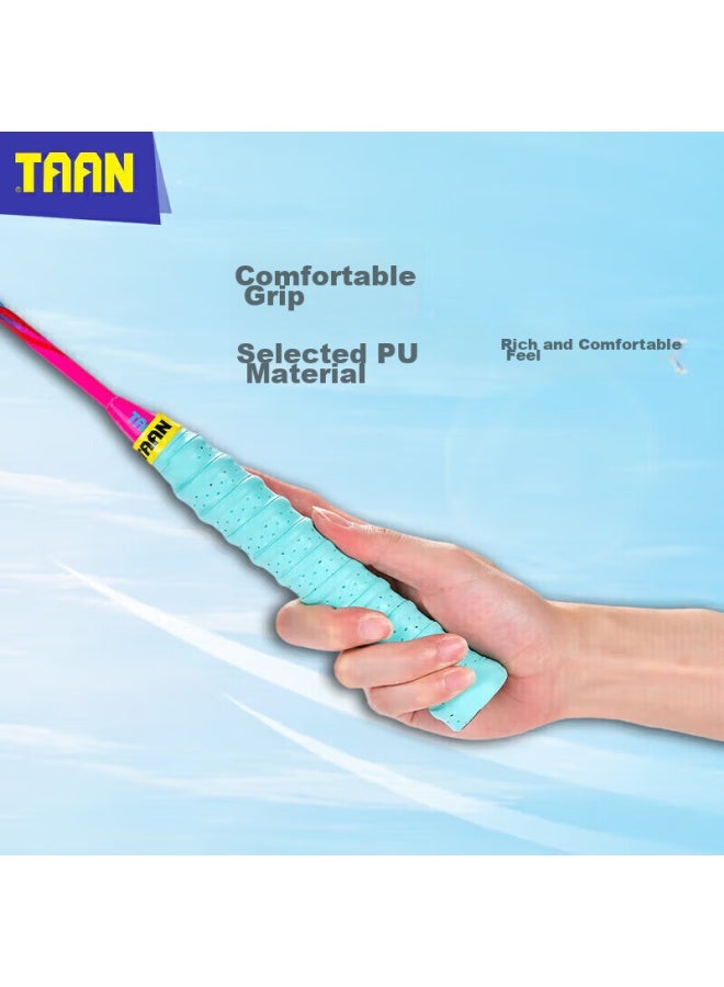Taan Badminton Racket Grip Tape, Sweat-absorbing, Pu Comfortable Shock-absorbing Non-slip Grip Tape, 3-pack Twq3c - Image 4