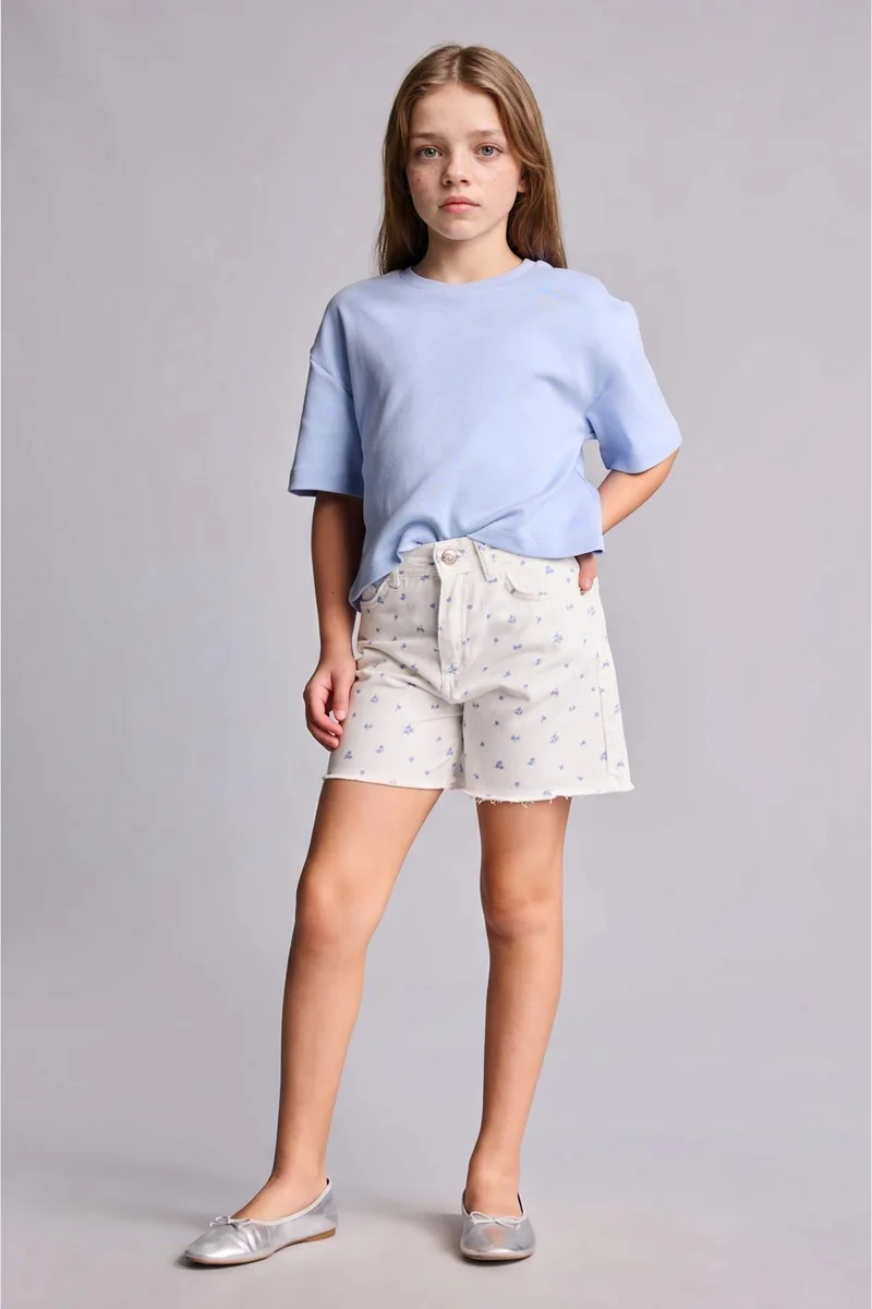 DeFacto Girl Crew Neck Short-Sleeved T-Shirt
