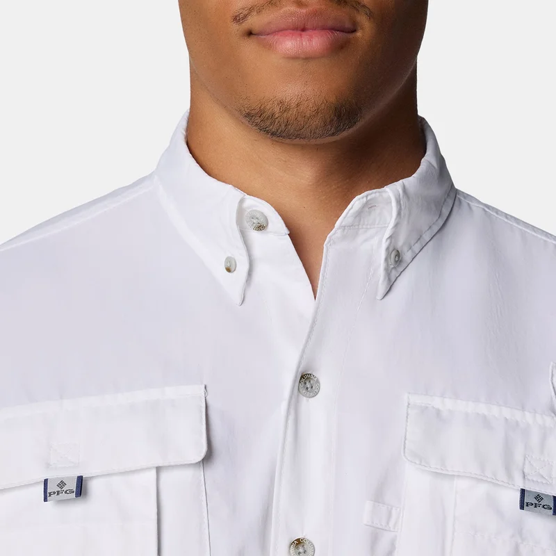 Columbia White Men's Bahama™ II Long Sleeve Shirt for Men | Best Price UAE