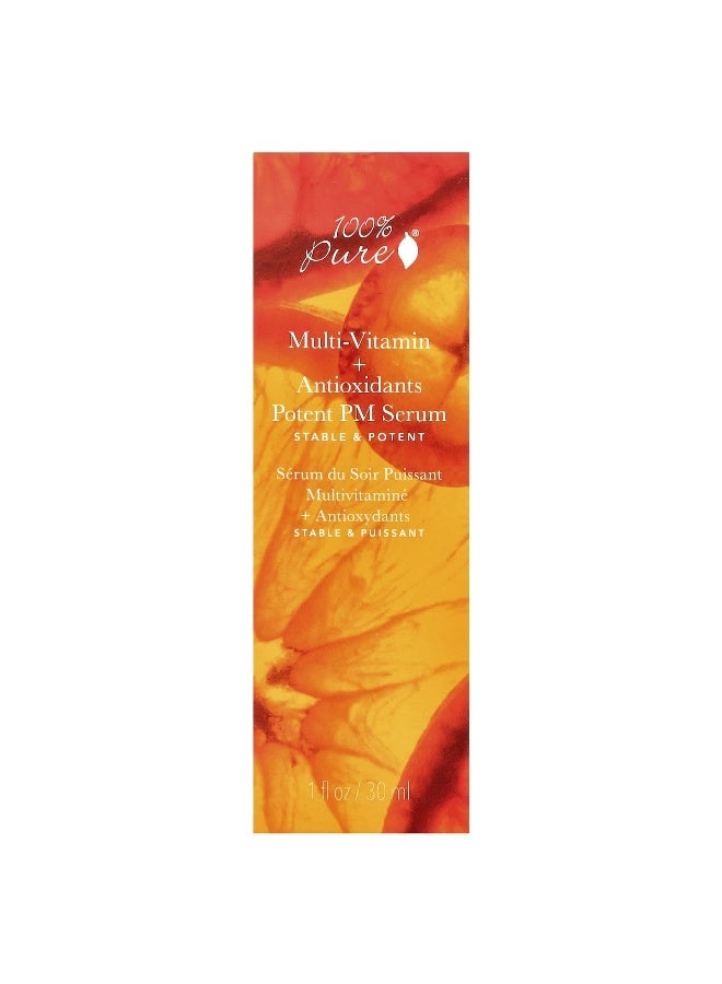 100 % Pure 100% Pure, Multi-Vitamin + Antioxidants Potent PM Serum, 1 fl oz (30 ml)  - Image 2