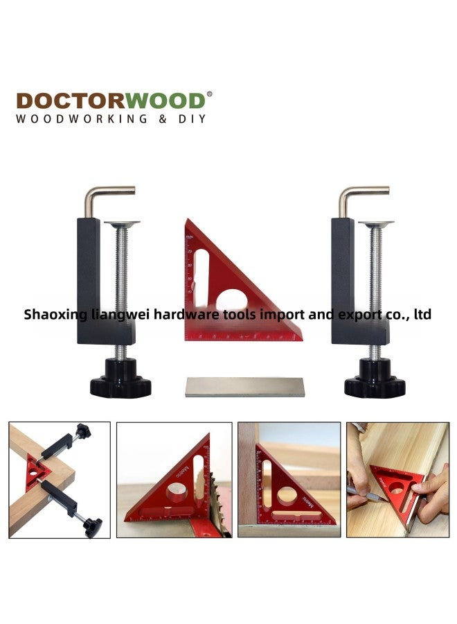Woodworking Triangle Ruler 90 Positioning Block Right-angle Clip Photo Frame Clip Woodworking Fixture G-clip Woodworking Tools-Model:HT2021028