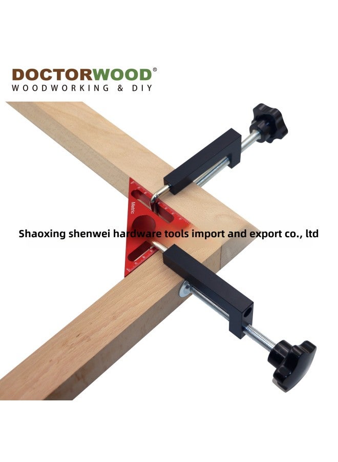 Woodworking Triangle Ruler 90 Positioning Block Right-angle Clip Photo Frame Clip Woodworking Fixture G-clip Woodworking Tools-Model:HT2021028