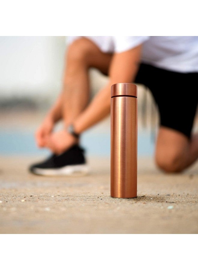 KC Pure Copper Water Bottle with Advanced Leak Proof Protection, Ayurveda,Yoga Health Benefits (500ml, 1Unit) with Lacqure Coated - Image 4