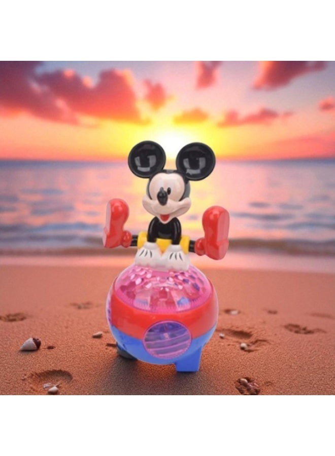 MICKEY MOUSE Cute Cartoon Mouse Electric Dancing Toy with Colorful LED Disco Lights and Music - Interactive Musical Toy for Kids - Image 3