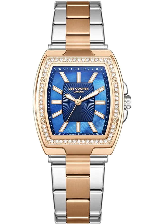 LEE COOPER Women's Watch, Analog Display and Metal Strap - LC08058.590, Two Tone