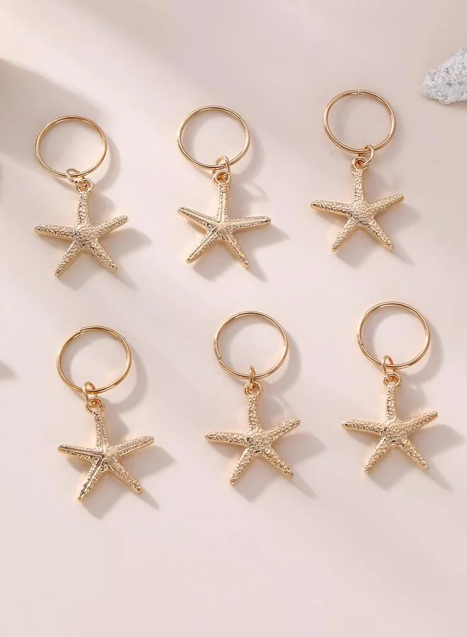 تايك تو Set of 6 - Starfish Hair Charms