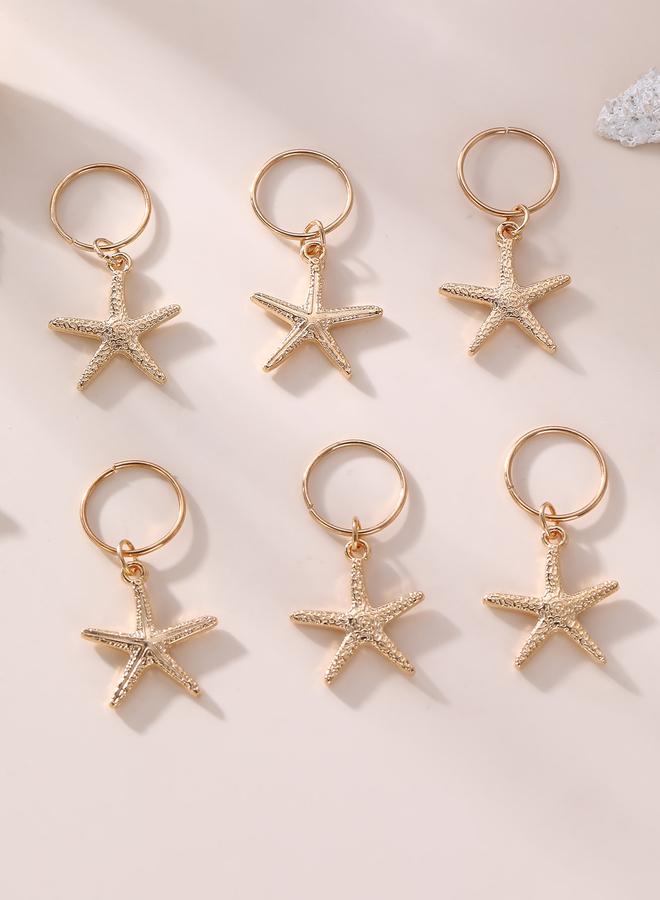 Take Two Set of 6 - Starfish Hair Charms - Image 2