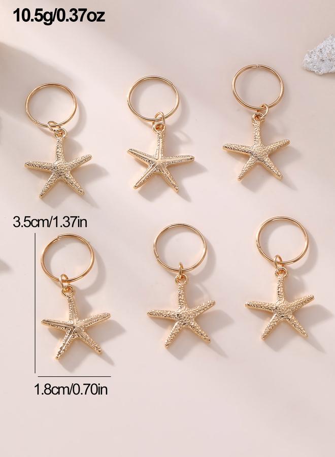 Take Two Set of 6 - Starfish Hair Charms - Image 5