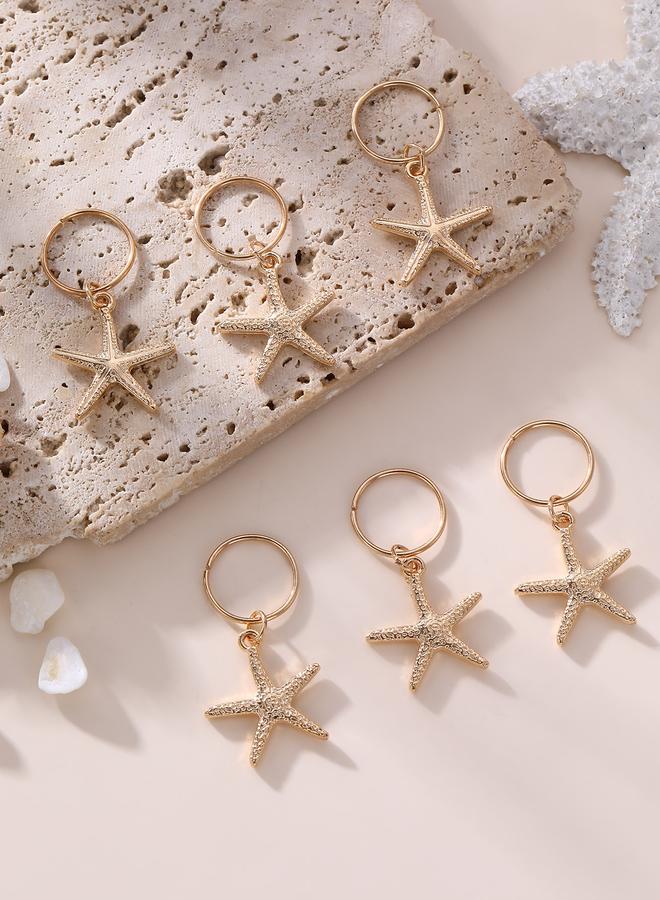 Take Two Set of 6 - Starfish Hair Charms - Image 1