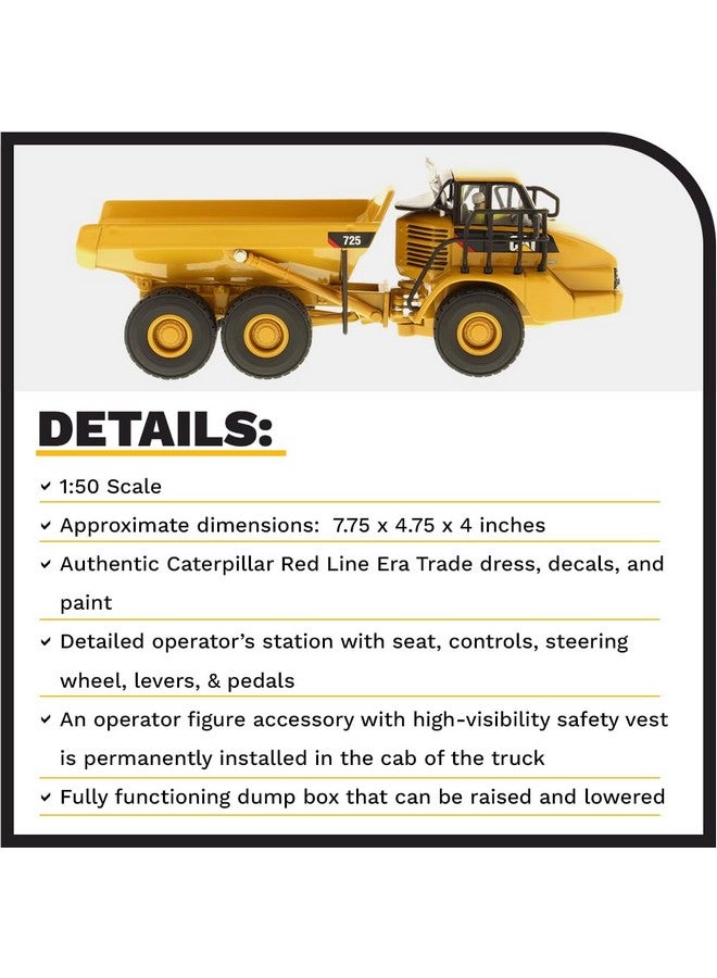 Diecast Masters Diecast Masters 1:50 Scale Caterpillar 777D Off-Highway Truck | Core Classics Series Cat Trucks & Construction Equipment Model 85104C  - Image 4