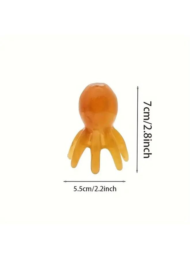 مشط الأخطبوط متعدد الوظائف لتدليك فروة الرأس والجسم والرأس والأطراف مصنوع من البلاستيك المتين - Image 5