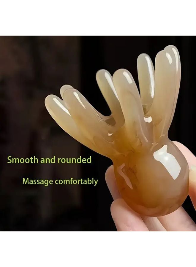 مشط الأخطبوط متعدد الوظائف لتدليك فروة الرأس والجسم والرأس والأطراف مصنوع من البلاستيك المتين - Image 4