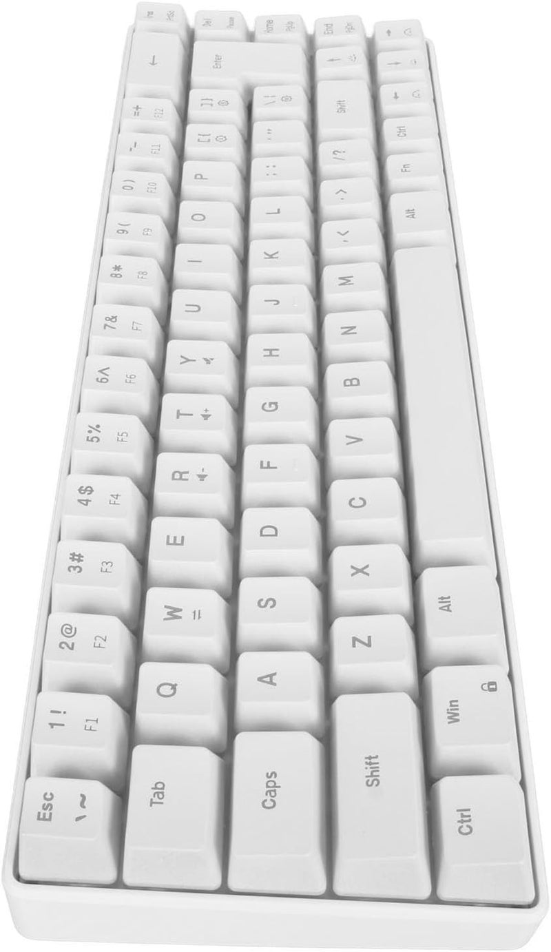 كلاراكو لوحة مفاتيح الألعاب الميكانيكية Klarako V200 السلكية المحمولة المريحة للعمل (أبيض) - Image 5