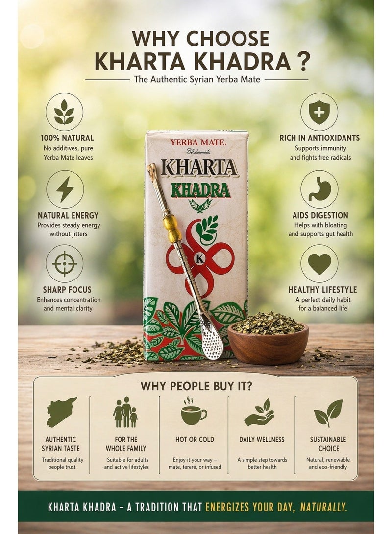Yerba Mate Syrian Mate White MAP 250g + Free Lollipop | Authentic Refreshing Flavor & Premium Quality for Daily Energy - Image 5
