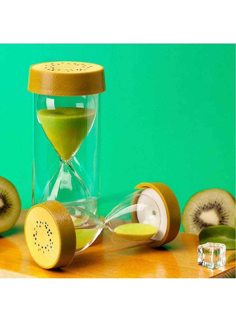 Rubik Sand Timer 30 Minutes Kiwi Fruit Theme Hourglass For Home Office Kitchen Decor Gift For Kids 30 Min  - Image 1
