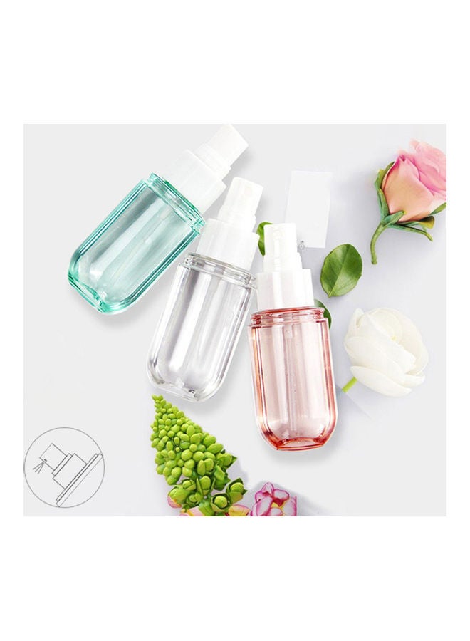 NIBEMINENT 3-Piece Mini Refillable Empty Spray Bottles Multicolour - Image 1