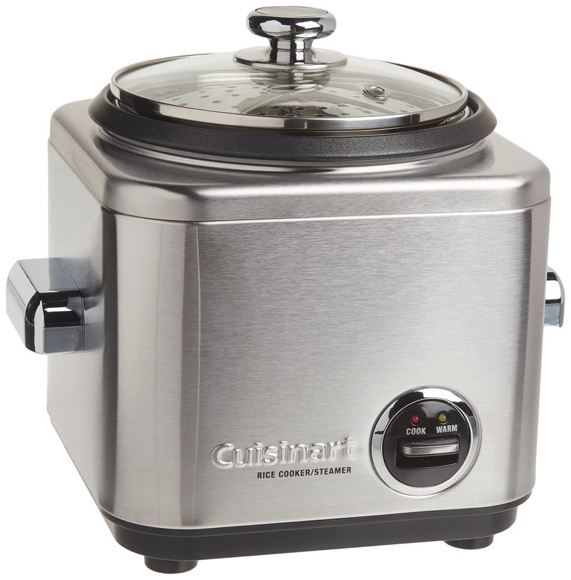 Cuisinart طباخ الأرز كوزينارت CRC-400P1 سعة 4 أكواب، هيكل خارجي من الفولاذ المقاوم للصدأ - Image 1