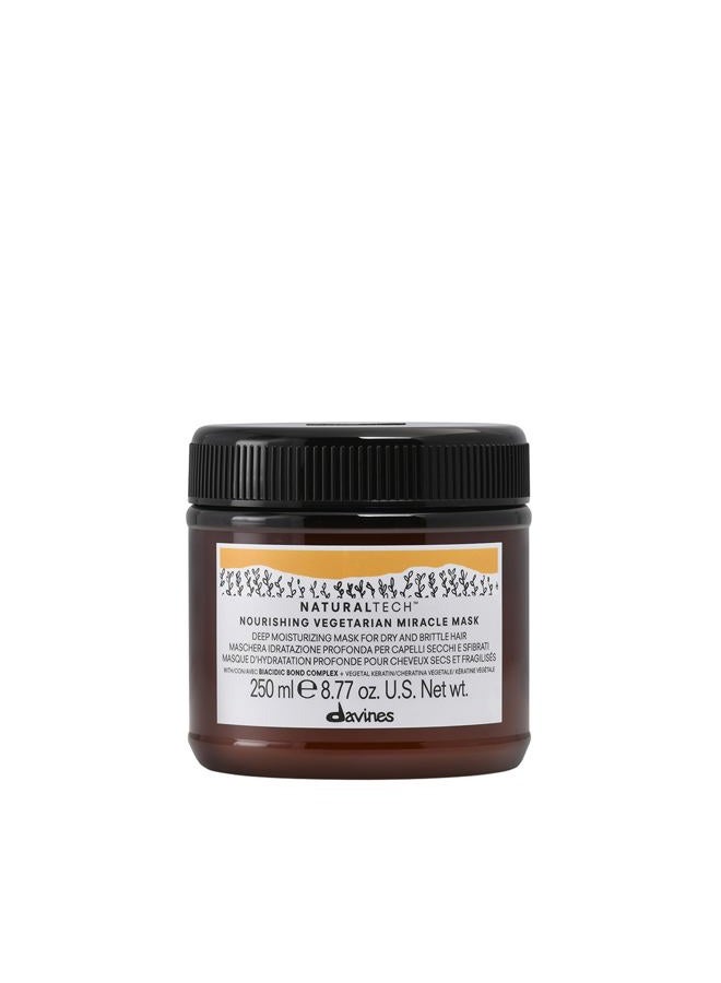 Davines Naturaltech NOURISHING Vegetarian Miracle Mask, Deep Moisturizing For Dry And Brittle Hair, 8.77 Fl. Oz. - Image 1