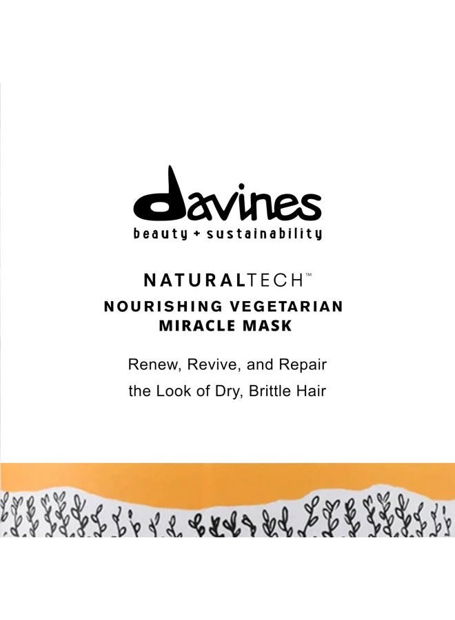 Davines Naturaltech NOURISHING Vegetarian Miracle Mask, Deep Moisturizing For Dry And Brittle Hair, 8.77 Fl. Oz. - Image 2
