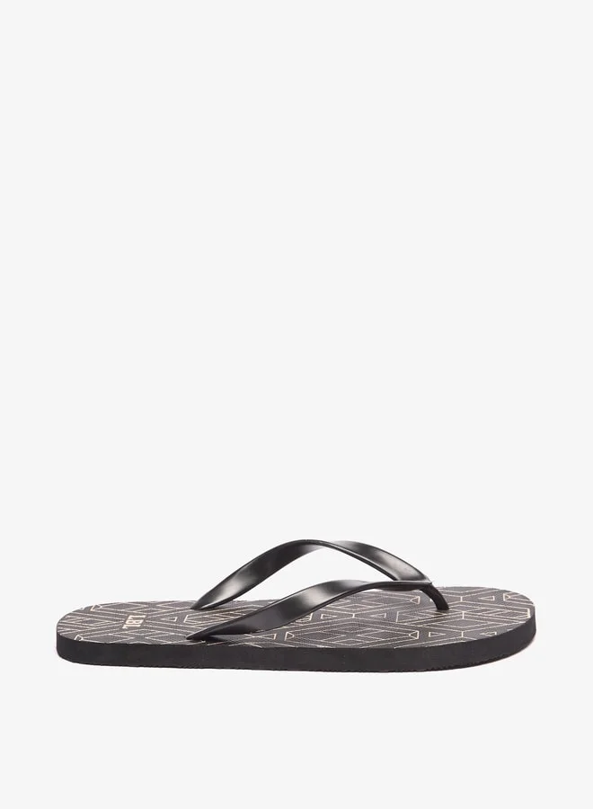 LBL by Shoexpress Men's Geometric Print Flip Flops