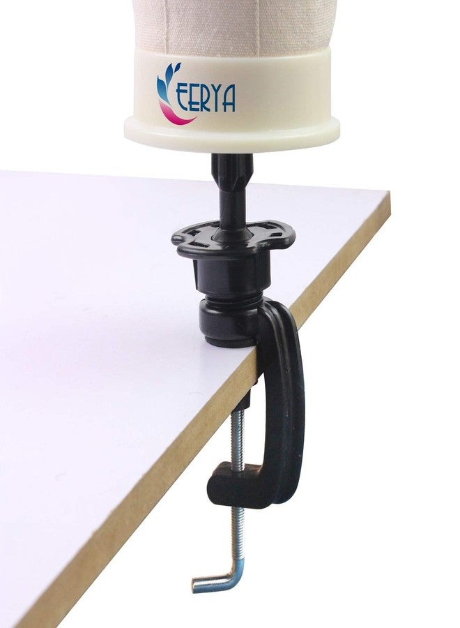EERYA 2Pack Holder Clamp Stand Holder for Cosmetology Wig Mannequin Manikin Training Head Stands Wig Mannequin Head Standard (2Pcs) - Image 2