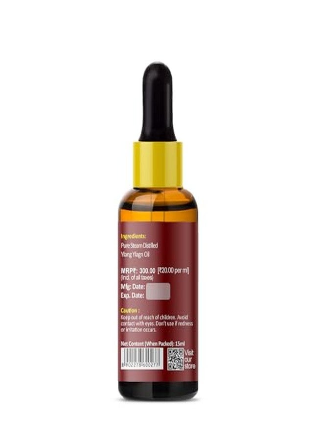 PRZ Ylang Ylang Essential Oil - Pure Natural & Therapeutic Grade Oil for Aromatherapy Body Massage, Skin Care & Hair Care, 15 ml - Image 4