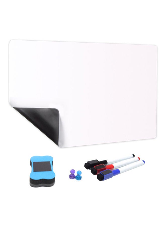 NIBEMINENT Adjustable Soft Magnetic Whiteboard Set White/Blue/Black - Image 1