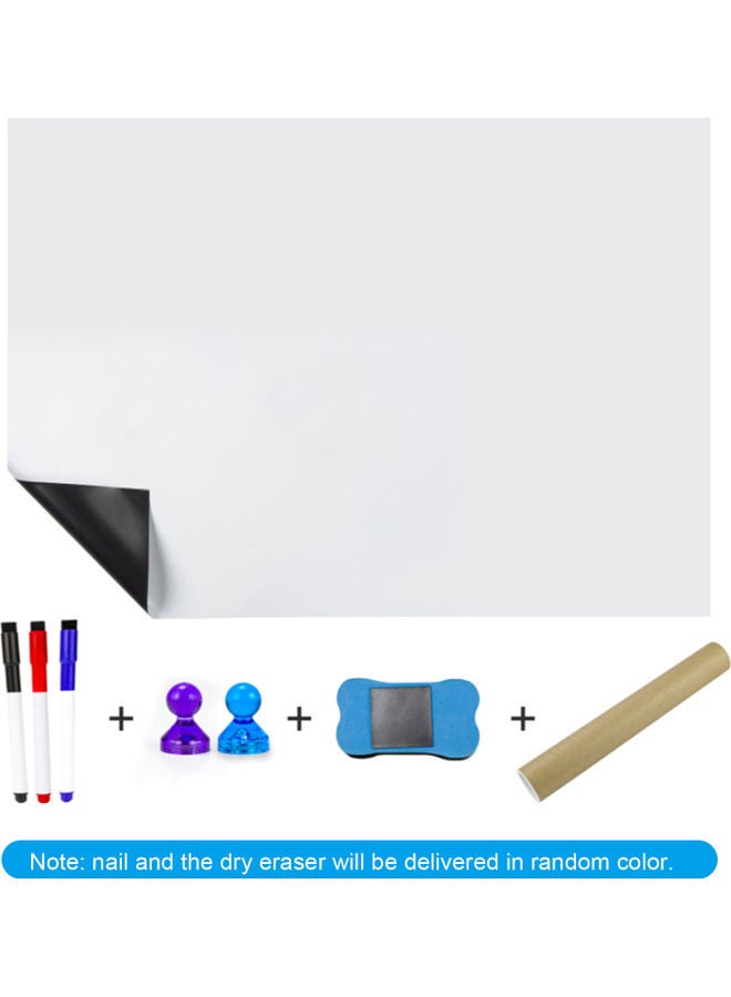 NIBEMINENT Adjustable Soft Magnetic Whiteboard Set White/Blue/Black - Image 5