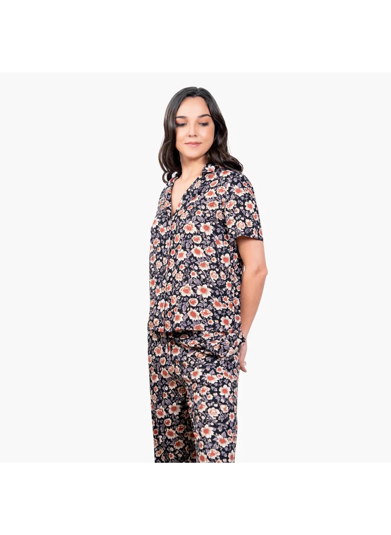 Aadaraya Floral Print Pyjama Set