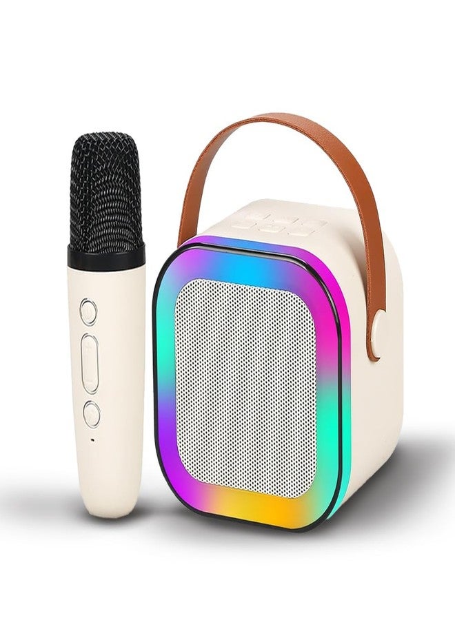 CERLINK Rechargeable Karaoke Mic with Speaker for Singing | Wireless Mini Portable Bluetooth Speaker with Microphone & LED Lights | Cute Birthday Gift for Kids Musical Toys for Boys, Girls and Adults - Image 1