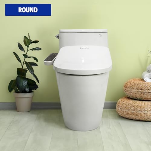BARUMI BM-4001 Round Bidet Toilet Seat, Smart Heated Seat, Air Dryer, Warm Water & Pressure Control, Self-Cleaning, Child & Eco Mode, Self Cleaning -SS Spray Nozzle with Massage, Soft Close Lid - Image 3