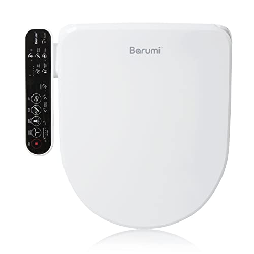 BARUMI BM-4001 Round Bidet Toilet Seat, Smart Heated Seat, Air Dryer, Warm Water & Pressure Control, Self-Cleaning, Child & Eco Mode, Self Cleaning -SS Spray Nozzle with Massage, Soft Close Lid - Image 1