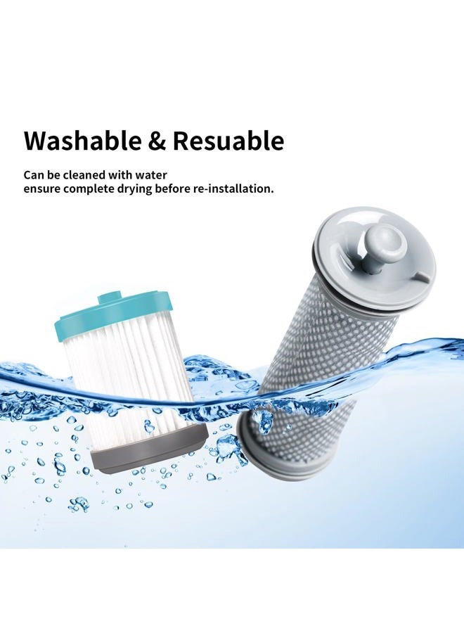 keluke 12 Pack Cordless Vacuum Filter Replacement Compatible with Tineco A10 Hero, A10 Series, A11 Hero, A11 Series, PURE ONE S11, S11 Series, PWRHERO11 Snap, S12 Pro EX,6 Pre Filters & 6 HEPA Filters - Image 4