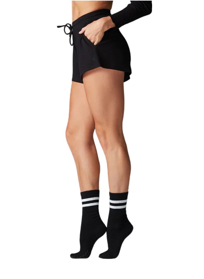 TAVI - LOUNGE WAFFLE SHORT EBONY LARGE - Image 1