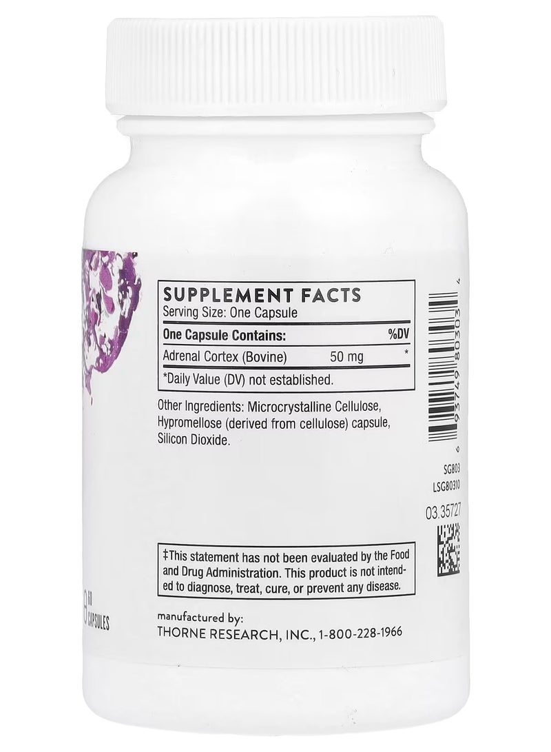 Thorne Adrenal Cortex, 60 Capsules - Image 2