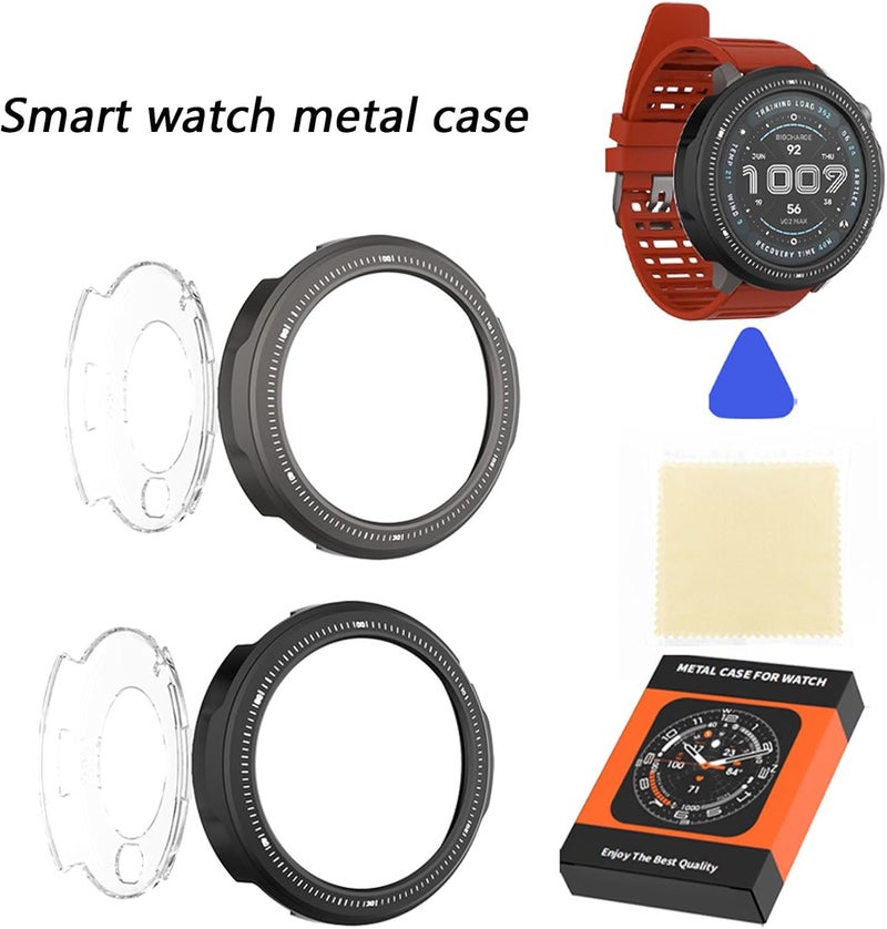 ordinarYone Ergonomic Premium Metal Protective Case Housing Cover Skin For Balance 2 47mm Smartwatch Daily Impacts Resistance Seamle - Image 2
