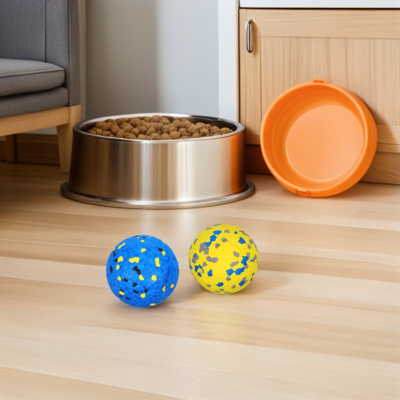 2pcs Dog Tennis For Aggressive Chewers Dog Teething Chew Toys For Large Medium Small And Puppies - Image 2