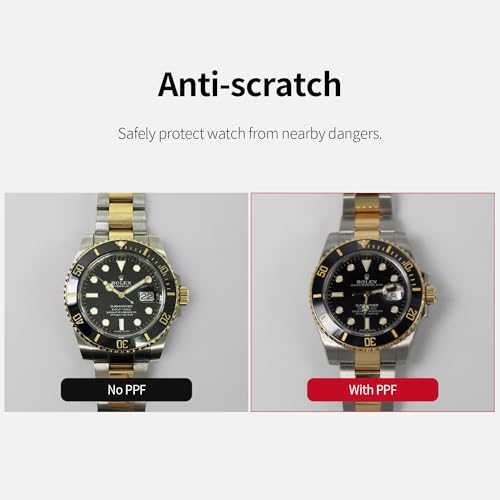 skoko Full Body Protective Film Compatible with Rolex GMT Master 2 Ref. 116710 116713 116718 116719, Glossy Clear Skin, Screen Protector, Anti Scartch, Easy installation - Image 5