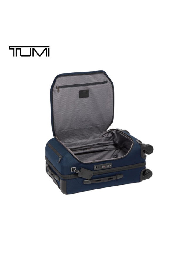 Tumi Alpha Bravo Uni Luggage Travel Bag Large Capacity Expandable Carry-on Suitcase 20 Inch Navy Blue