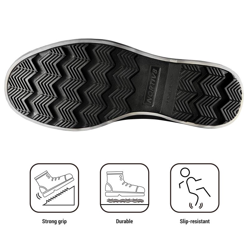 NORTIV 8 Men's Waterproof Winter Snow Boots Grey/Black Avenue Size 10.5 M US - Image 5