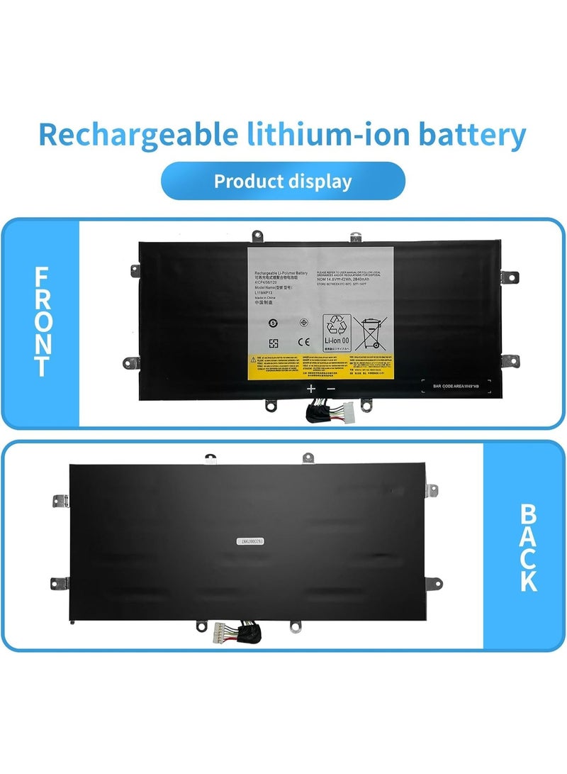 Terabyte L11M4P13 Laptop Battery for Lenovo IdeaPad Yoga 11/11S 11 11S Ultrabook Series 4ICP4/56/120（14.8V 2840mAh 42Wh） - Image 5