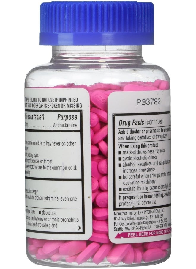 Kirkland Signature KIRKLAND SIGNATURE - Allergy Medicine Diphenhydramine Hci 25mg - 600 Mini Tabs  - Image 3