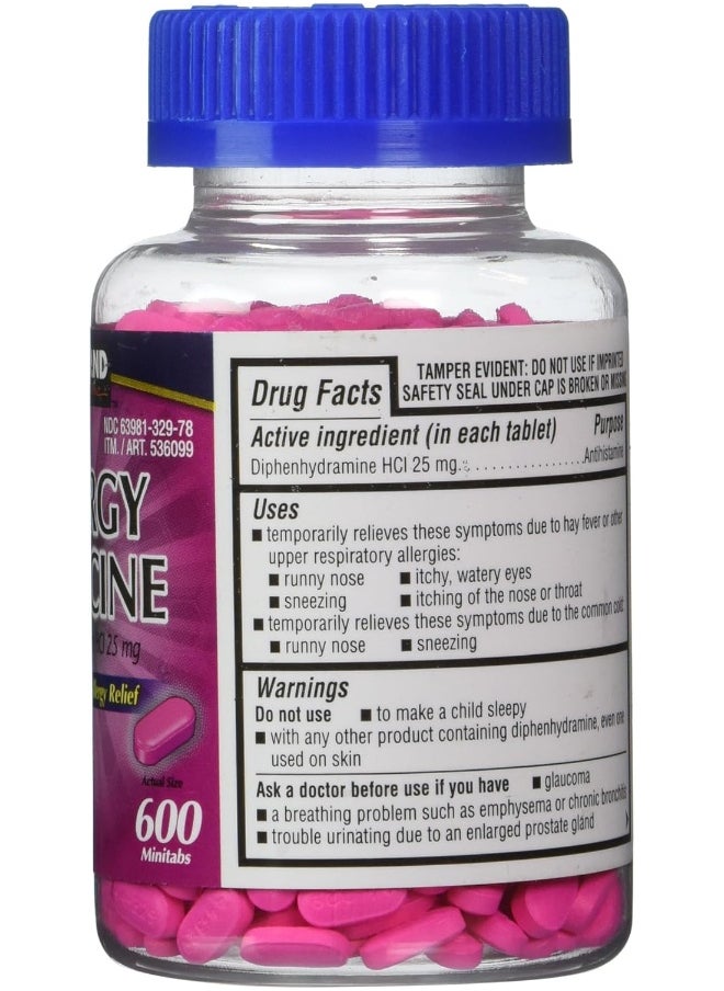 Kirkland Signature KIRKLAND SIGNATURE - Allergy Medicine Diphenhydramine Hci 25mg - 600 Mini Tabs  - Image 2