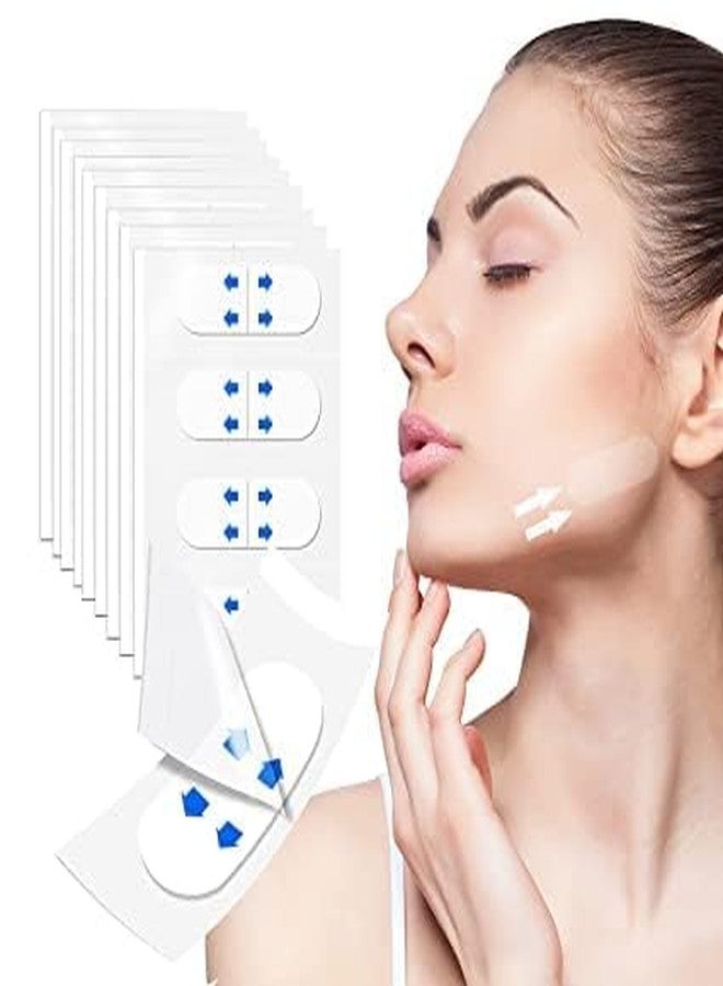 Waexlla Invisible Thin Face Sticker V-Shape Face Lift Tape | Facial Line Wrinkle Sagging Skin Lifting Tape for Double Chin Jowls (Transparent) (40 Pcs) - Image 3