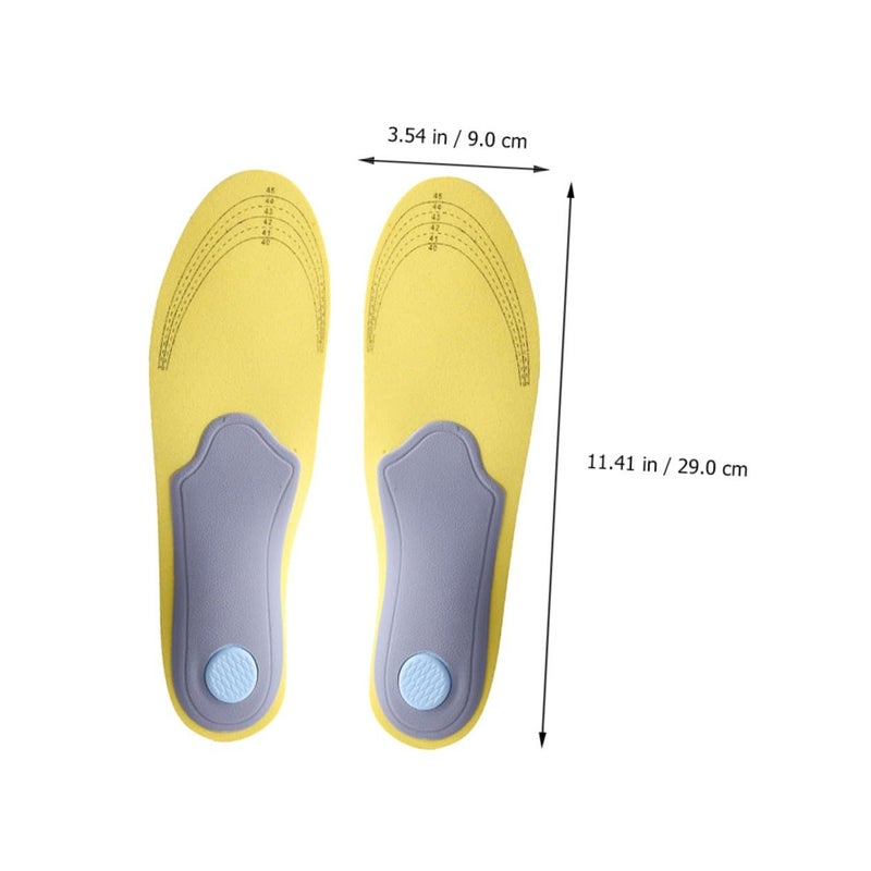 Balacoo Arch Support Insoles for Men 40-46 Gray Sweat Absorption Pads for Flat Feet Overpronation - Image 3