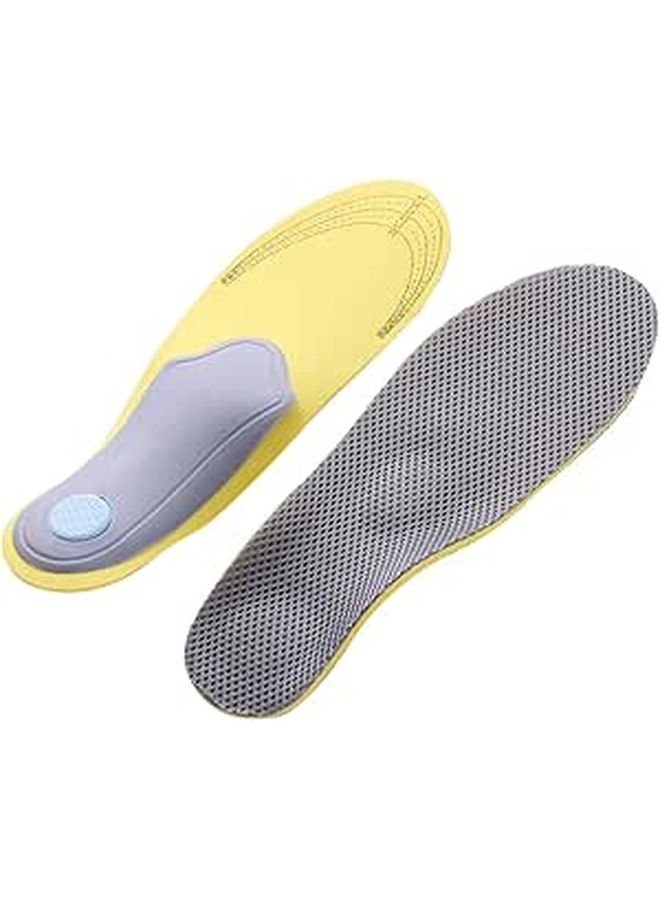 Balacoo Arch Support Insoles for Men 40-46 Gray Sweat Absorption Pads for Flat Feet Overpronation - Image 1