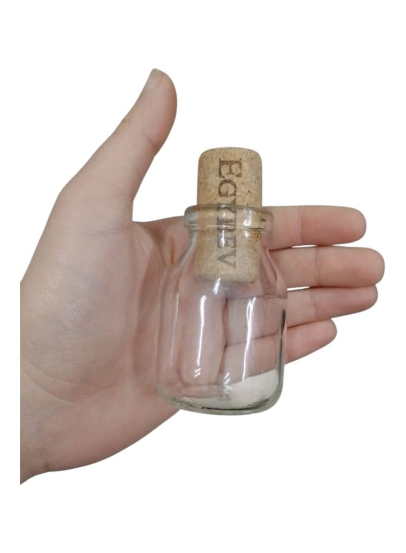 6 pcs Creative Gifts Glass Drifting Bottle Cork  8cm