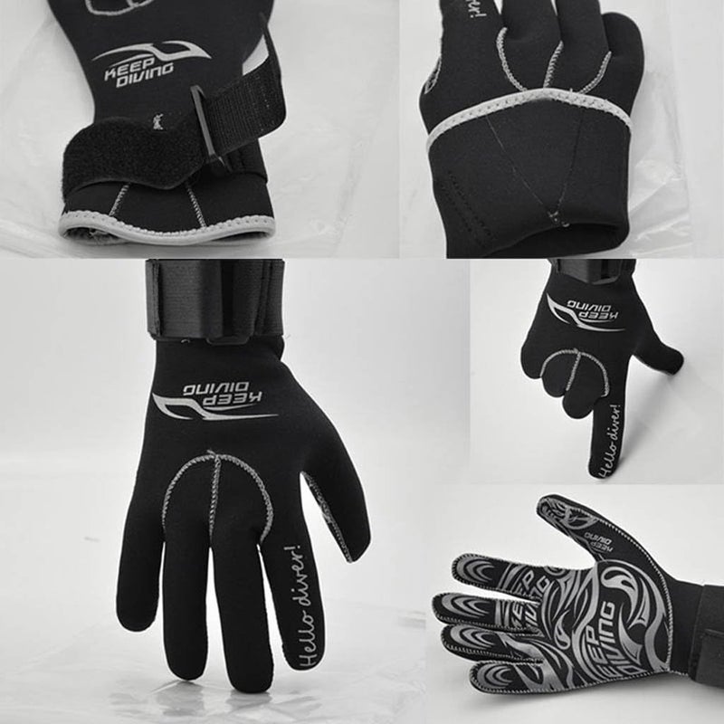 klarako 3mm Neoprene Adult Men Women Wetsuit Gloves Kayak Canoe Scuba Diving Swimming Surfing Sailing Water Sports Warm Gloves Size S XL - Image 2